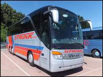 Setra 415 HDH von Strunk aus Deutschland im Stadthafen Sassnitz am 09.08.2013