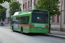 RRR 961 unterwegs in Eskilstuna Innenstadt am 17.09.2014. Aufgenommen wurde ein Volvo 7700 CNG.
