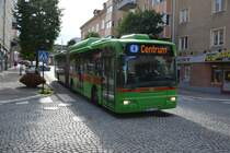 XWF 936 unterwegs in Eskilstuna Innenstadt am 17.09.2014. Aufgenommen wurde ein Volvo 8500 CNG.
