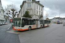 Citaro I G Nr. 49 abgestellt beim Hauptbahnhof Solothurn, 08.12.2014.