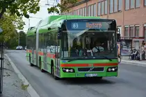 RNU 025 (Volvo 7700 CNG) am Bahnhof Eskilstuna am 17.09.2014.
