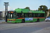 RRU 502 (Volvo 7700 CNG) Nybron/ Hamngatan in Eskilstuna am 17.09.2014. 