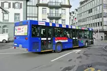 Samichlausbus der VZO, MB 405N Nr.39, beim Bahnhof Rapperswil, 11.12.2014. 

