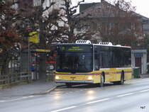 STI - MAN Lion`s City  Nr.127  BE  700127 unterwegs auf der Linie 25 in Hünibach am 01.12.2014