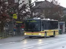 STI - MAN Lion`s City  Nr.127  BE  700127 unterwegs auf der Linie 25 in Hünibach am 01.12.2014