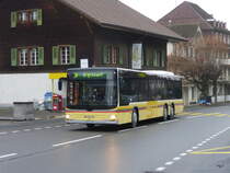 STI - MAN Lion`s City Nr.132  BE 801132 unterwegs auf der Linie 25 in Gunten am 01.12.2014