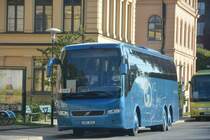 Aus Estland kommt dieser VOLVO 9700 mit dem Kennzeichen 060 BJL. Abgestellt am 18.09.2014 Stockholm.