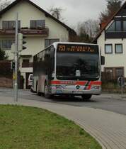 Mayer Mercedes Benz Citaro K am 12.12.14 in Neckargemünd auf der 753 