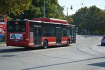 CJX 844 (MAN Lion's City CNG) auf der Linie 44 nach Skansen am 18.09.2014 Stockholm Djurgårdsvägen.  CJX 844 (MAN Lion's City CNG) auf der Linie 44 nach Skansen am 18.09.2014 Stockholm Djurgårdsvägen.	
