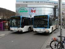 RNV Mercedes Citaro C1 G 8171 und 8170 am 12.12.14 in Heidelberg