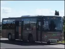 Volvo 8700 der Oppermann Transporte aus Deutschland in Sassnitz am 11.08.2014