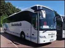 Mercedes Tourismo von Huschebeck aus Deutschland im Stadthafen Sassnitz am 11.08.2013