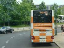 MAN Doppelstockbus am 07.06.2008 kurz vor der Haltestelle Reichstag/Bundestag. Aufgenommen am 07.06.2008