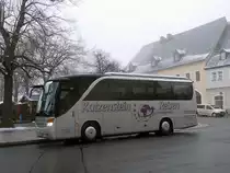Setra S 411 HD in Marienberg. (3.12.2014)