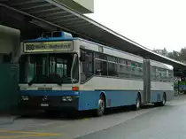 VZO, Grüningen. Mercedes-Benz O405G (Nr.190 'Knut', ex VBZ, Zürich) in Rüti ZH, Bahnhof. (27.3.2008)