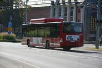 ALO 322 (MAN Lion's City CNG) auf der Linie 44 am 18.09.2014 Stockholm Djurgårdsvägen.
