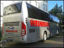 Volvo 9700 von Weinreich aus Deutschland mit Radanh�nger in Bergen am 12.08.2013
