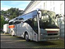 Volvo 9700 von Weinreich aus Deutschland mit Radanh�nger in Bergen am 12.08.2013