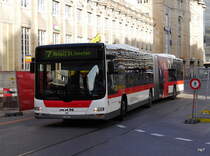 VBSG - MAN Lion`s City  Nr.210  SG  198210 unterwegs auf der Linie 7 in St.Gallen am 13.12.2014