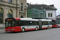 STADTBUS WINTERTHUR: SOLARIS URBANO 27 Nr. 349 auf dem Bahnhofplatz Winterthur am 10. Dezember 2014.
Foto: Walter Ruetsch
