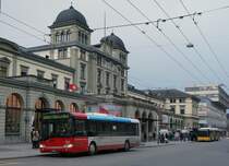 STADTBUS WINTERTHUR: SOLARIS URBINO 12 Nr. 212 vor dem Bahnhof Winterhur am 10. Dezember 2014.
Foto: Walter Ruetsch
