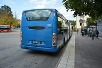 Scania OmniLink mit dem Kennzeichen CDP 093 aufgenommen am Brommaplan T-bana Stockholm 18.09.2014.