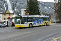 VBD Citaro I Nr. 4 auf der Linie 1 bei der Haltestelle Davos Platz Postplatz, 17.12.2014.