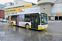 VBD Citaro II Nr. 7 auf der Linie 3 beim Bahnhof Davos Platz, 17.12.2014.