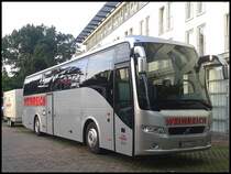 Volvo 9700 von Weinreich aus Deutschland mit Radanh�nger in Bergen am 12.08.2013