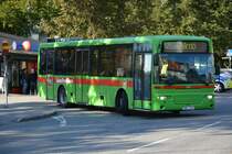 TAB 253 (Volvo 8500) fährt am 18.09.2014 auf der Linie 2. Aufgenommen am Busbahnhof Nyköping.
