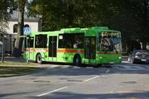 EFA 164 (Volvo 8500) fährt am 18.09.2014 auf der Linie 1. Aufgenommen am Busbahnhof Nyköping.
