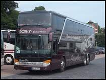 Setra 431 DT von Schuy aus Deutschland im Stadthafen Sassnitz am 17.08.2013