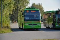 CTG 932 abgestellt am 18.09.2014 in der nähe des Busbahnhof Nyköping. Aufgenommen wurde ein Volvo 9700.
