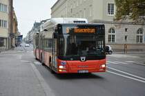 UFU 261 ist am 19.09.2014 auf der Linie 15 unterwegs. Aufgenommen wurde ein MAN Lion's City CNG Sankt Larsgatan Linköping.