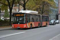 UFH 601 ist am 19.09.2014 auf der Linie 2 unterwegs. Aufgenommen wurde ein MAN Lion's City CNG Sankt Larsgatan Linköping.