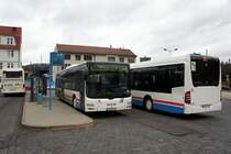 Bus Eisenach / Verkehrsgesellschaft Wartburgkreis mbH (VGW): MAN Lion's City Ü der KVG Eisenach, eingesetzt im Überlandverkehr. Aufgenommen am Überlandbusbahnhof von Eisenach im Dezember 2014.
