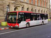 Stadtwerke Konstanz - Mercedes Citaro  Nr.20  KN.C 1120 unterwegs auf der Linie ( Bitte nicht einsteigen !) in Konstanz am 13.12.2014