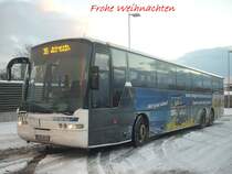 Frohe Weihnachten! 
Neoplan Euroliner der RPNV in Bergen (2012)
Leider ist es auf R�gen total verregnet, seit Tagen.