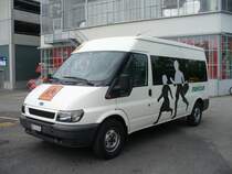 Funi Car - Schulbus Ford 125 T 350  BE 311264 unterwegs in Biel / Bienne am 22.05.2008