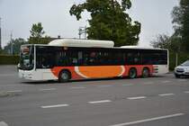 MAN Lion's City CNG mit dem Kennzeichen SLU 235 in Linköping am 19.09.2014 unterwegs. 