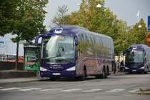 TZN 316 (Irizar) auf dem Weg nach Stockholm. Aufgenommen am 19.09.2014 Bahnhof Linköping.
