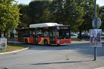 UFX 193 auf der Linie 115 am Bahnhof Norrköping am 19.09.2014. Aufgenommen wurde ein MAN Lion's City CNG.
