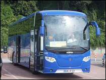 Scania OmniExpress von F�rst-Reisen/Weltenbummler aus Deutschland im Stadthafen Sassnitz am 18.08.2013