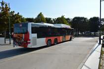 XWA 696 auf der Linie 440 am Bahnhof Norrköping am 19.09.2014. Aufgenommen wurde ein MAN Lion's City CNG.
