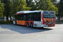 XWA 696 auf der Linie 440 am Bahnhof Norrköping am 19.09.2014. Aufgenommen wurde ein MAN Lion's City CNG.
