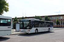 05.08.2014 Schweinfurt, Hauptbahnhof. Ein Setra 4xx der Firma Harry Metz pausiert.