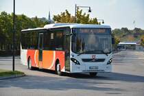 DJG 660 auf der Linie 459 am Bahnhof Norrköping am 19.09.2014. Aufgenommen wurde ein Volvo 8900.
