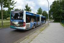 P-AV 982 (Meercedes Benz Citaro 1. Generation Facelift) auf Schlössernacht Sonderfahrt am 16.08.2014.
