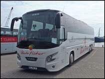 VDL Futura von Auto-Fischer aus Deutschland im Stadthafen Sassnitz am 18.08.2013