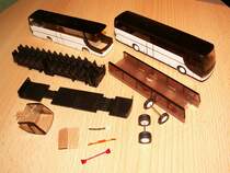 Rietze Modell Setra 315 HD vor/wärend dem Eigenumbau zum Bus der Firma Gassert Blieskastel.